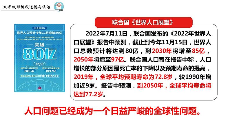 统编版道德与法治 九年级上册 同步课件 6.1 正视发展挑战03
