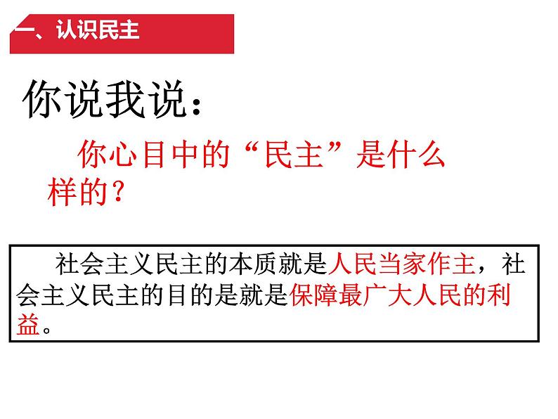 3.1 生活在新型民主国家 课件02