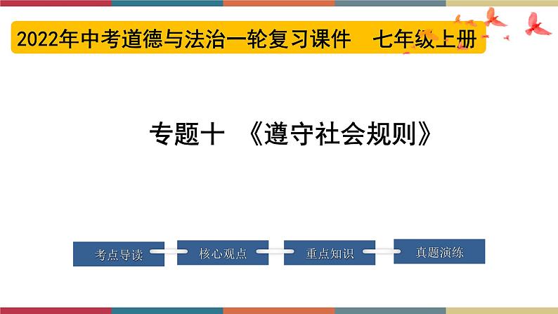 专题10 遵守社会规则 课件+考点清单+对点练习01