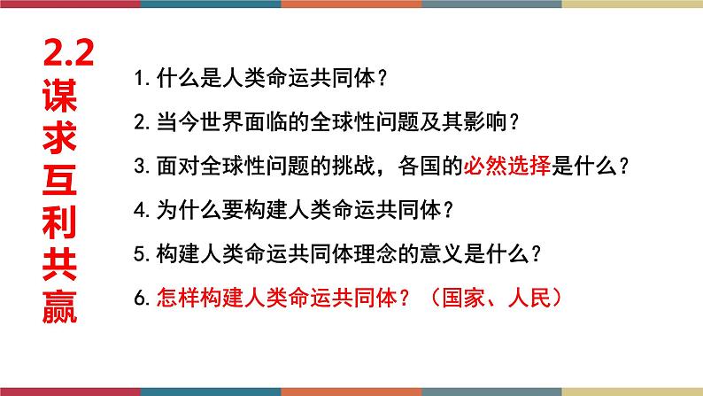 专题22 我们共同的世界 课件+考点清单+对点练习07