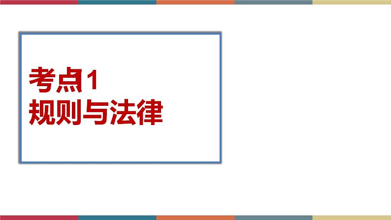 考点11 规则与法律(精讲课件)第1页
