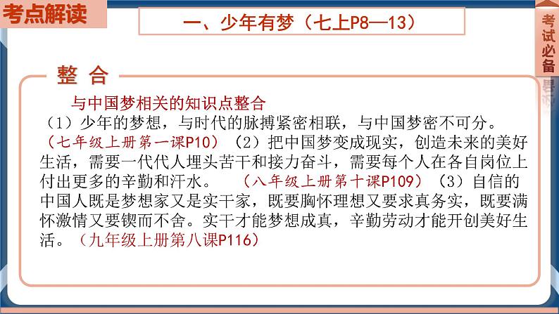 7.1 2022年初中道德与法治 中考一轮复习第1课时七上一成长的节拍第7页