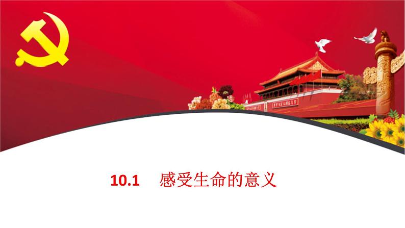 10.1 感受生命的意义 课件-2022-2023学年部编版道德与法治七年级上册01