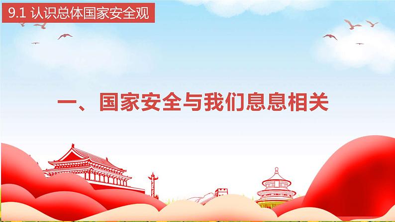 2022-2023学年部编版道德与法治八年级上册 9.1 认识总体国家安全观 课件第5页
