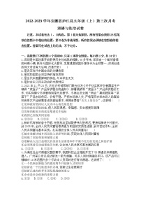2022-2023学年安徽省庐江县九年级（上）第三次月考道德与法治试卷