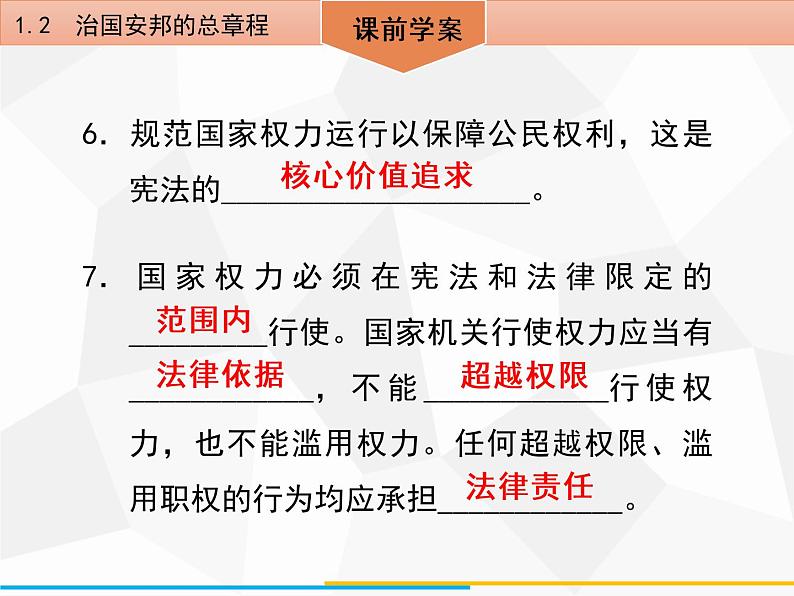道德与法制八年级下册第一课 维护宪法权威1.2 治国安邦的总章程课件第8页