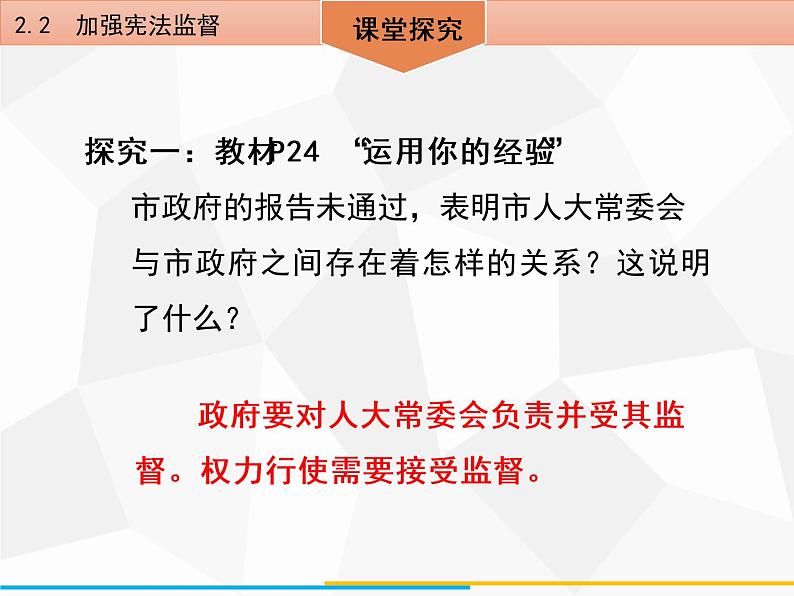 道德与法制八年级下册第二课 保障宪法实施2.2 加强宪法监督课件第7页