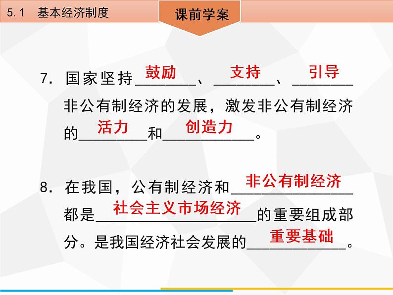 道德与法制八年级下册第五课 5.1 基本经济制度课件第7页