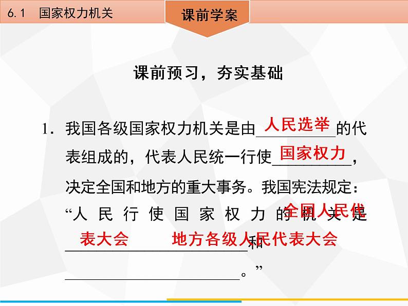道德与法制八年级下册第六课 6.1 国家权力机关课件第4页
