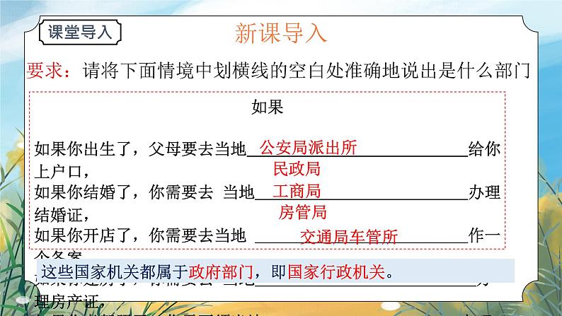 八下6.3国家行政机关 课件第1页