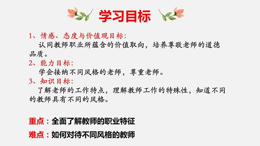 精編七年級(jí)道德與法治上冊(cè)同步備課系列（部編版）6.1走近老師 精品課件-第3頁