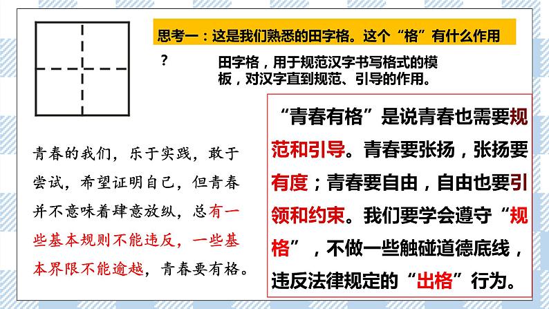 3.2 青春有格 课件第4页
