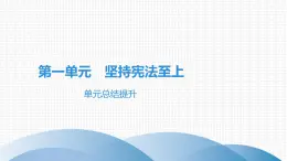 人教版道德与法治八年级下册课件第一单元  坚持宪法至上 总结提升