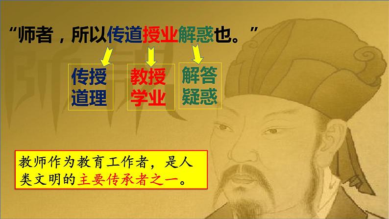 6.1 走近老师 (课件+视频)-2022-2023学年七年级道德与法治上册高效备课精品课件07