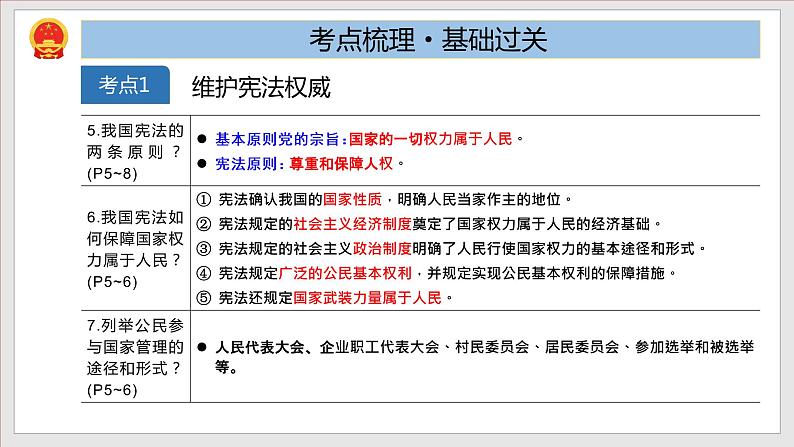2023年部编版八年级道德与法治下册第1单元 坚持宪法至上 单元复习课件+单元试卷含解析卷.zip06