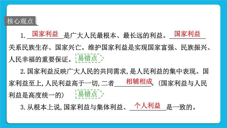 2023中考道德与法治一轮复习课本考点梳理八年级(上)第四单元 维护国家利益课件02