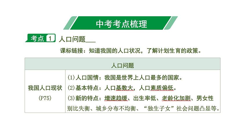 初中政治中考复习 2 第六课 建设美丽中国课件PPT第7页