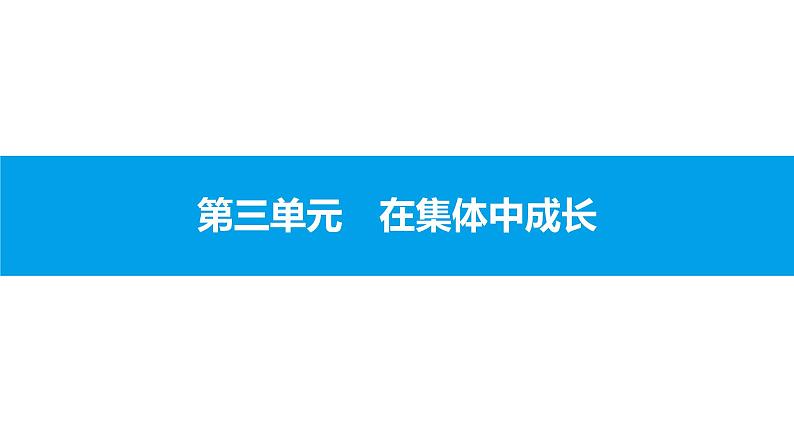 初中政治中考复习 第三单元 在集体中成长课件PPT01