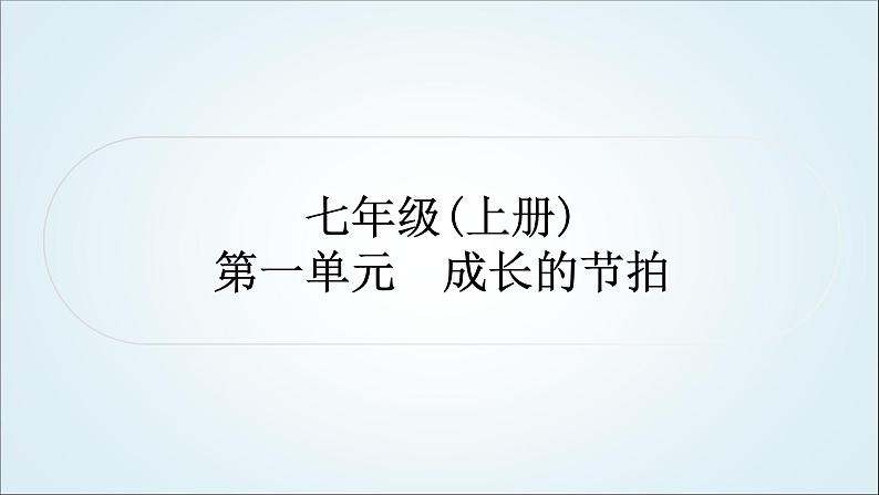 部编版中考《道德与法治》复习第一单元成长的节拍教学课件第1页