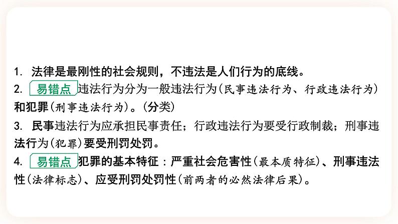 备考2023 道德与法治中考一轮总复习(八上第五课)( 课时11)《 做守法的公民》课件07