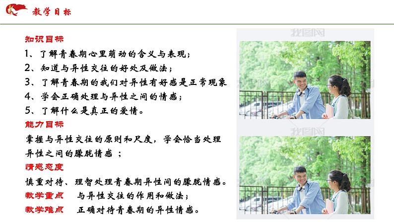 第一单元第二课 青春萌动 课件 部编版道德与法治七年级下册练习题02