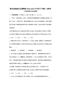 湖北省陽(yáng)新縣北部聯(lián)盟2022-2023學(xué)年八年級(jí)下學(xué)期三月聯(lián)考道德與法治試卷