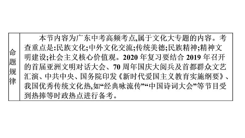 中考道德与法治总复习第四节 精神家园 文明交流课件第5页