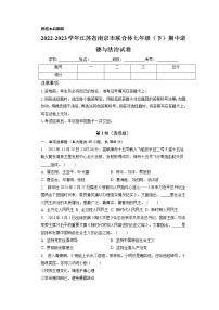 江苏省南京市联合体2022-2023学年七年级下学期期中道德与法治试卷