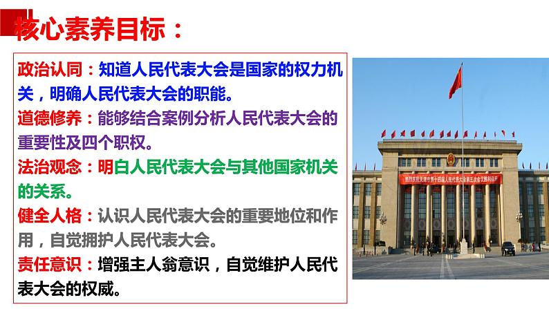 6.1 国家权力机关 课件-2022-2023学年部编版道德与法治八年级下册第3页