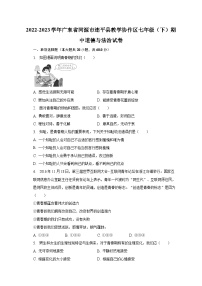 2022-2023学年广东省河源市连平县教学协作区七年级（下）期中道德与法治试卷（含解析）