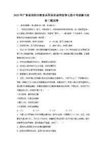 2023年广东省深圳市教育共同体亚迪学校等七校中考道德与法治二模试卷（含解析）