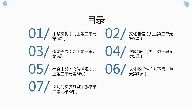 2023年中考二轮道德与法治复习 文化建设复习课件02