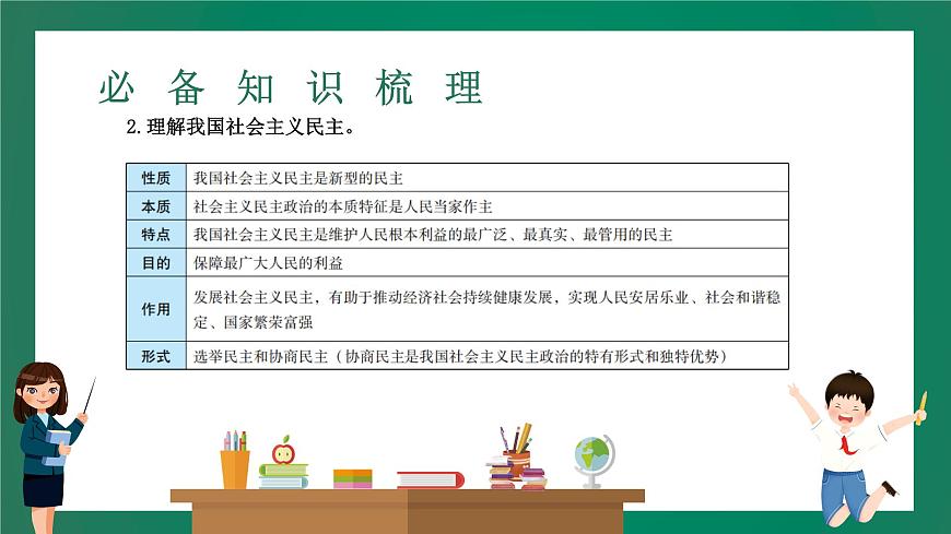 2023中考解讀 道德與法治 第十八課時 發(fā)展新型民主 建設法治國家課件PPT第5頁
