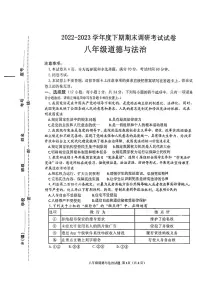 河南省信阳市光山县2022-2023学年八年级下学期期末道德与法治试题