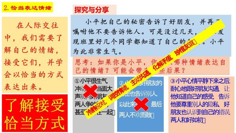 4.2+情绪的管理+课件-2022-2023学年部编版道德与法治七年级下册07