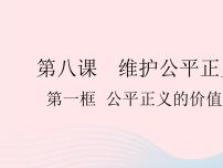 初中政治 (道德與法治)人教部編版八年級(jí)下冊(cè)公平正義的價(jià)值作業(yè)ppt課件