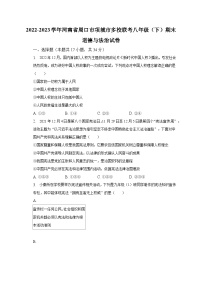 2022-2023学年河南省周口市项城市多校联考八年级（下）期末道德与法治试卷（含解析）