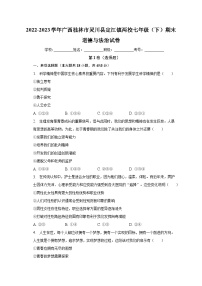 广西桂林市灵川县定江镇两校2022-2023学年七年级下学期期末道德与法治试卷（含答案）