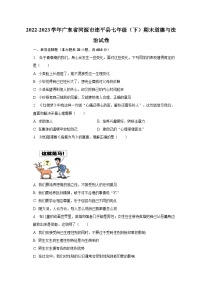 2022-2023学年广东省河源市连平县七年级（下）期末道德与法治试卷（含解析）