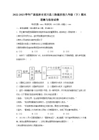 广西桂林市灵川县三街镇多校2022-2023学年八年级下学期期末道德与法治试卷（含答案）