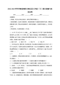 河南省南阳市南召县+2022-2023学年七年级下学期期末道德与法治试卷（含答案）