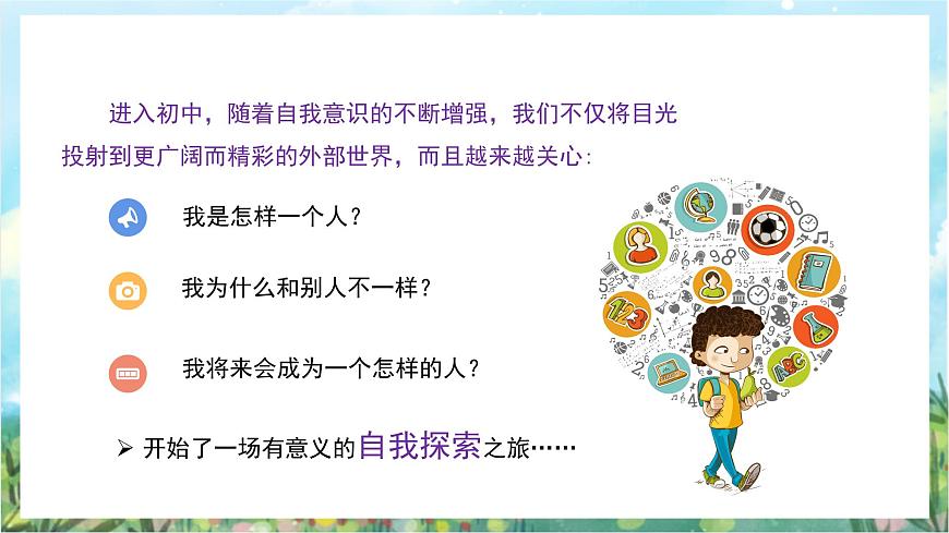 人教部編版道德與法治七年級上冊3.1《認(rèn)識自己》 課件第3頁