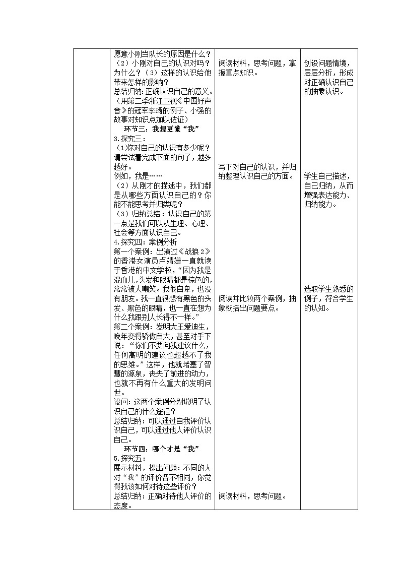 人教部编版道德与法治七年级上册3.1《认识自己》 课件+教案02