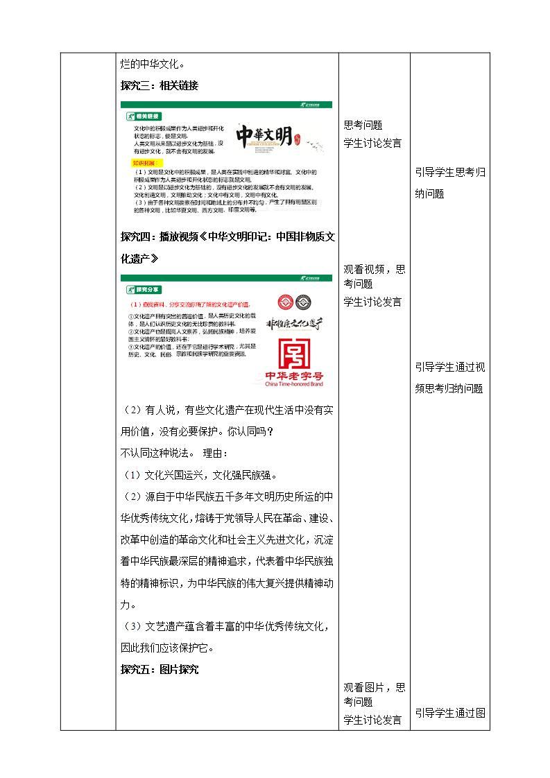 【核心素养】人教部编版道法九上 9.5.1《延续文化血脉》课件+教案+学案+练习+素材03