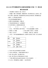 2022-2023学年湖南省怀化市麻阳县锦和镇七年级（下）期末道德与法治试卷（含解析）