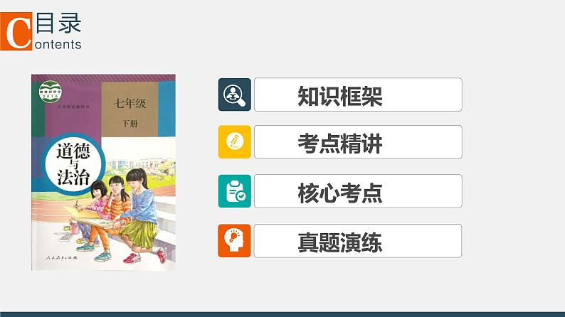 中考道德与法治一轮复习精讲课件模块一 成长中的我专题二 青春的证明 (含答案)第2页