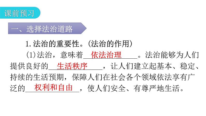 人教版道德与法治九年级上册第二单元第四课第一课时夯实法治基础教学课件第5页