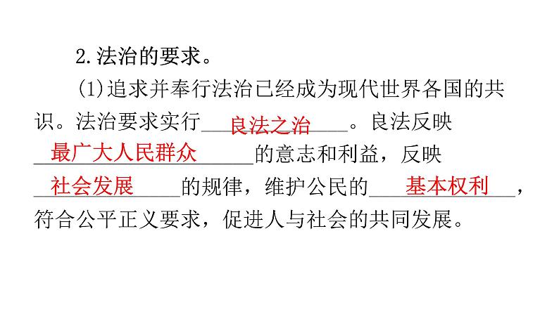 人教版道德与法治九年级上册第二单元第四课第一课时夯实法治基础教学课件第7页