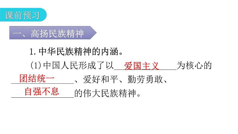人教版道德与法治九年级上册第三单元第五课第二课时凝聚价值追求教学课件第6页