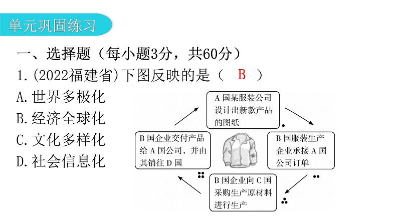 人教版道德与法治九年级下册第一单元我们共同的世界复习教学课件04